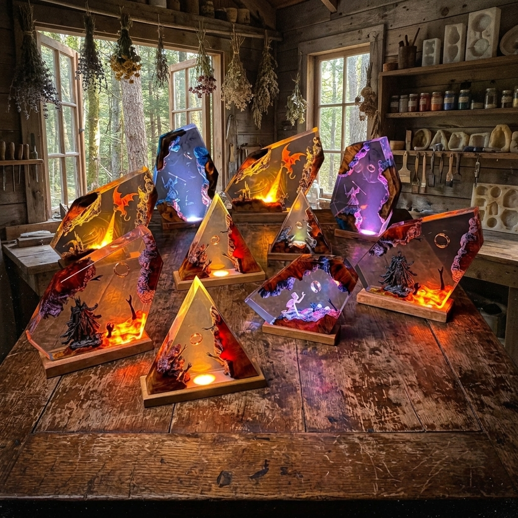 My Treasure - Resin Lamp