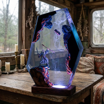 The White Wizard - Resin Lamp